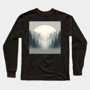 Misty Pines: The Whispering Forest Long Sleeve T-Shirt